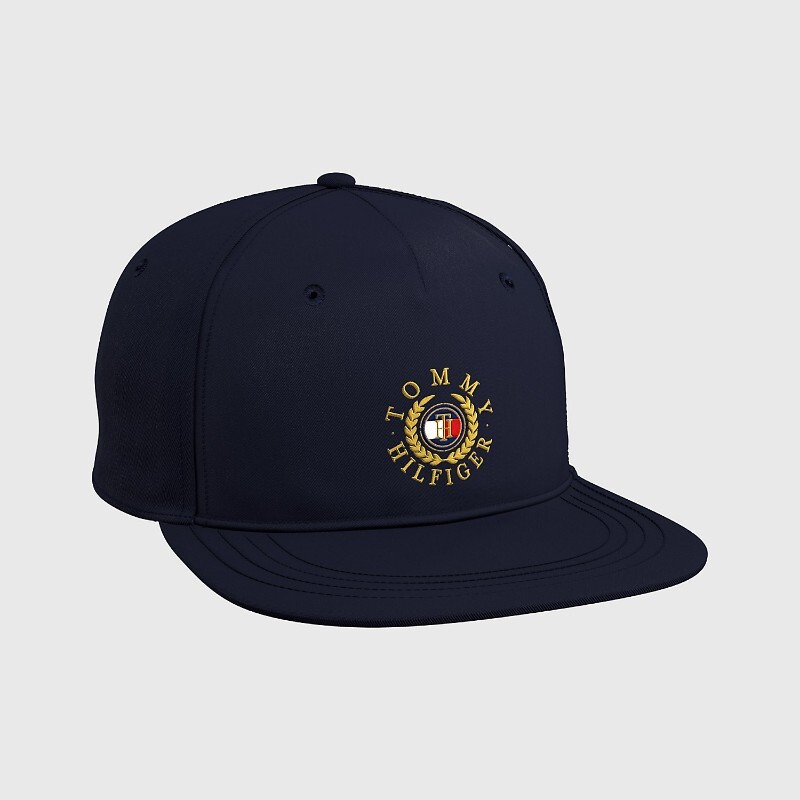 

Бейсболка Tommy Hilfiger Logo Flat Brim, темно-синий