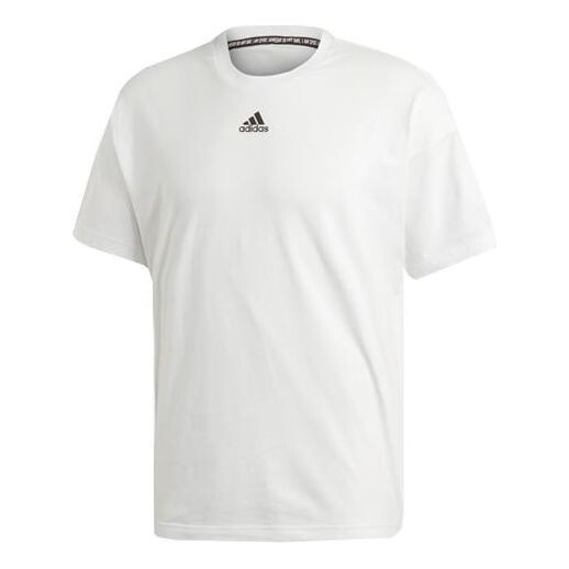 

Футболка Adidas M MH 3S Tee Stripe Sports Round Neck Short Sleeve White, Белый