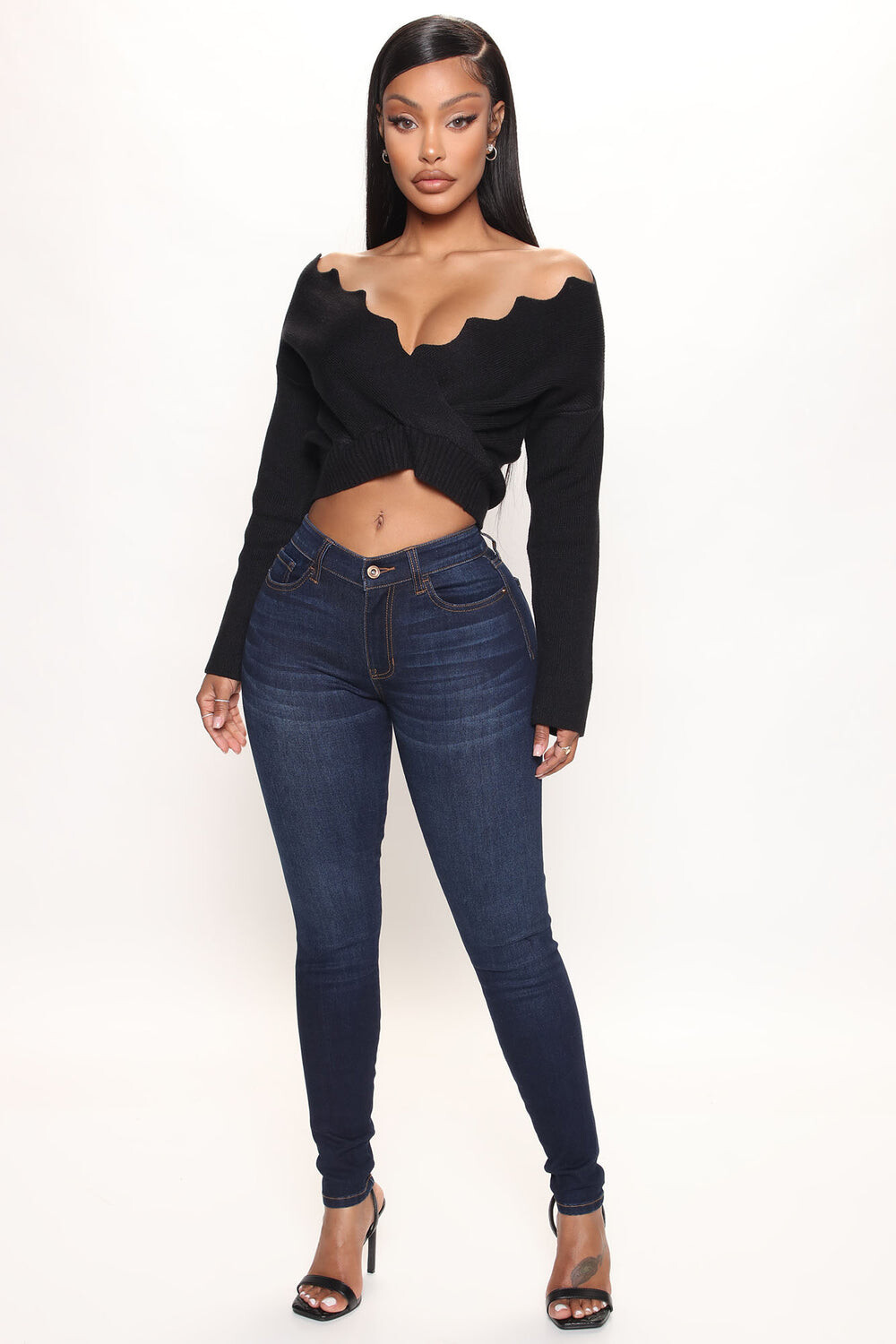 

Джинсы скинни Fashion Nova FN24179WB03, синий