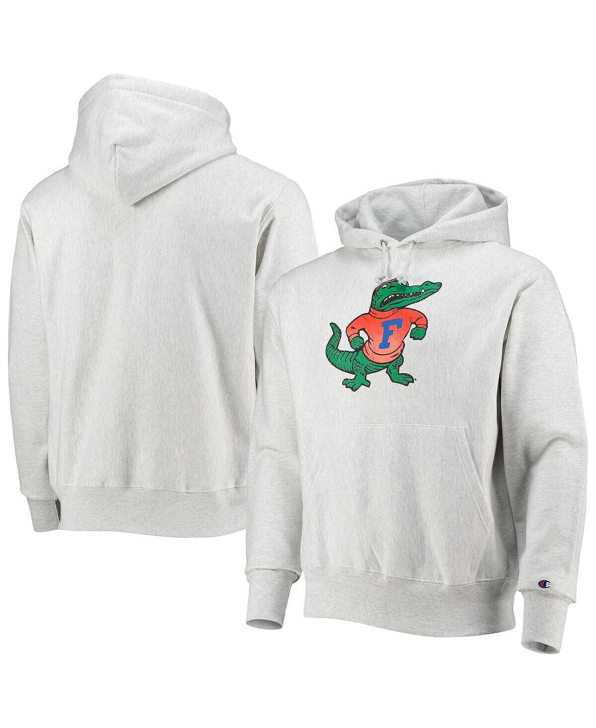 

Мужская толстовка с капюшоном из меланжевого серого цвета florida gators team vault logo с обратным переплетением Champion, мульти