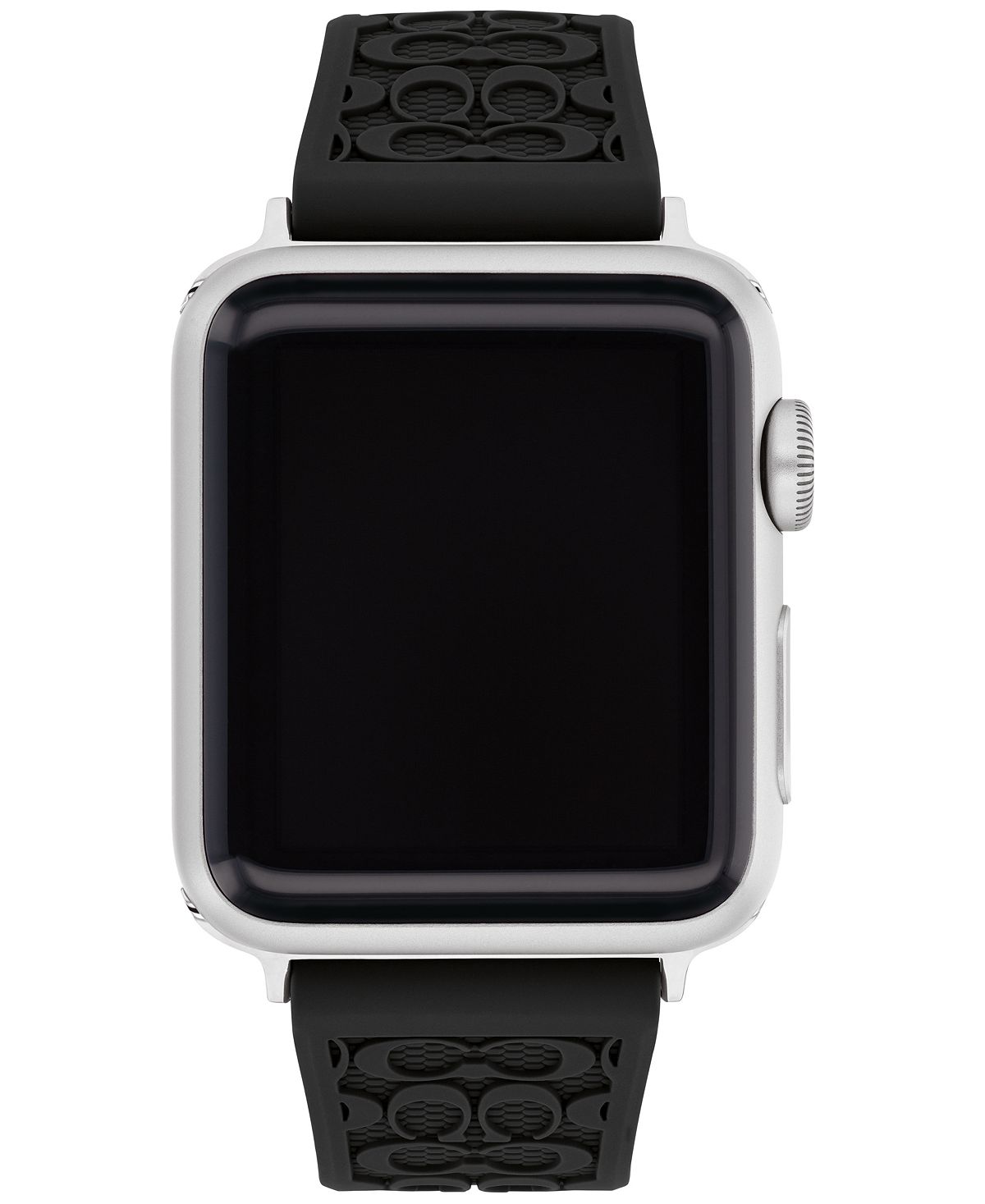 Черный каучуковый ремешок apple watch® 38/40/41 мм COACH, черный - фото