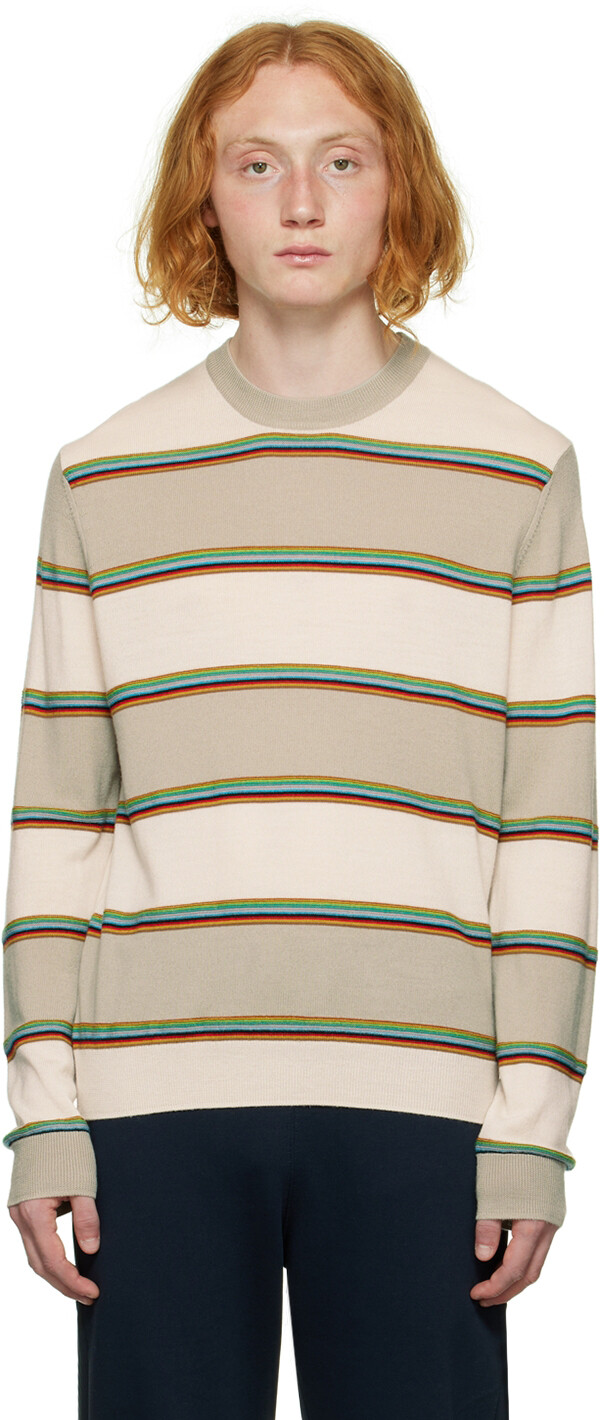 

Свитер в полоску Off-White Paul Smith, Серый