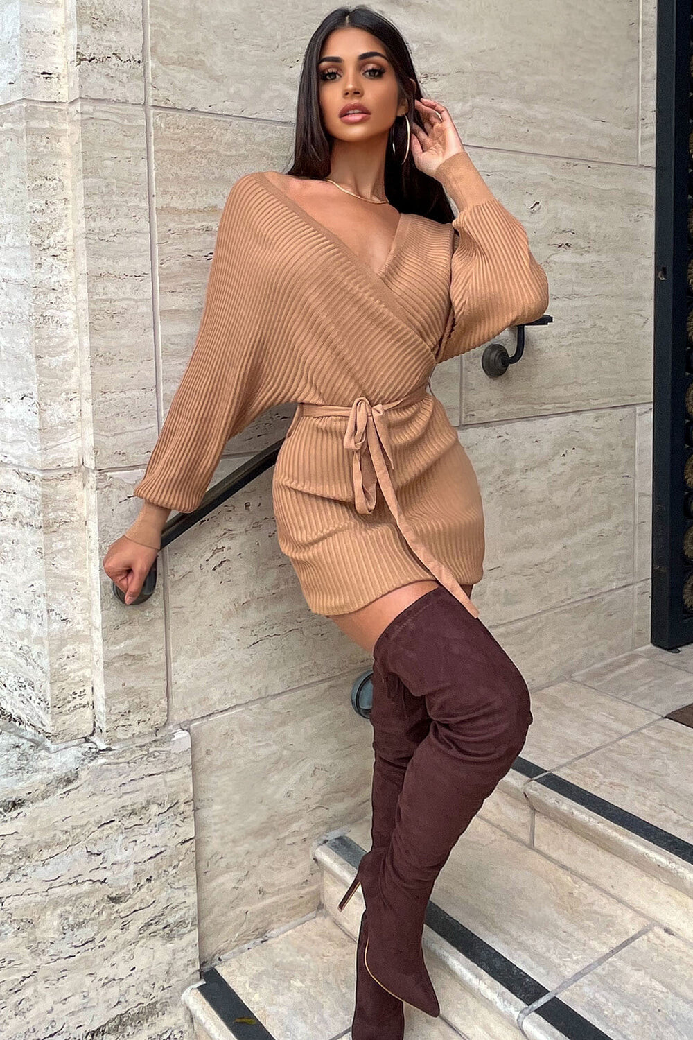 

Свитер Fashion Nova W9025, кэмел