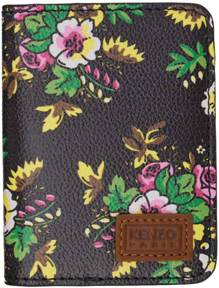 

Черный бумажник Pop Bouquet Bifold Kenzo