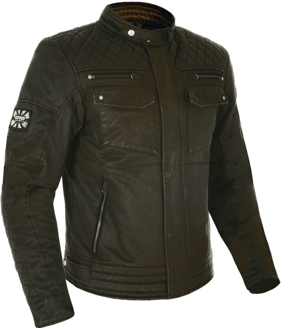 Куртка мотоциклетная текстильная Oxford Hardy Wax, темно-зеленый куртка женская luhta цвет темно зеленый 232402345l7v размер 36 44