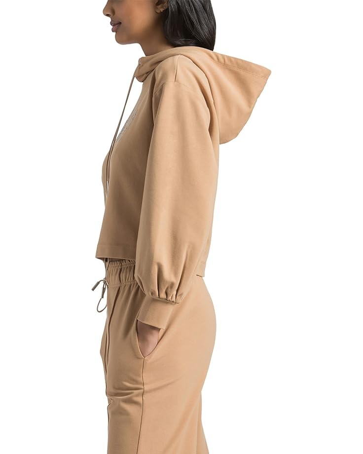 

Худи Juicy Couture Balloon Sleeve Branded Hem Hoodie, цвет Beachwood