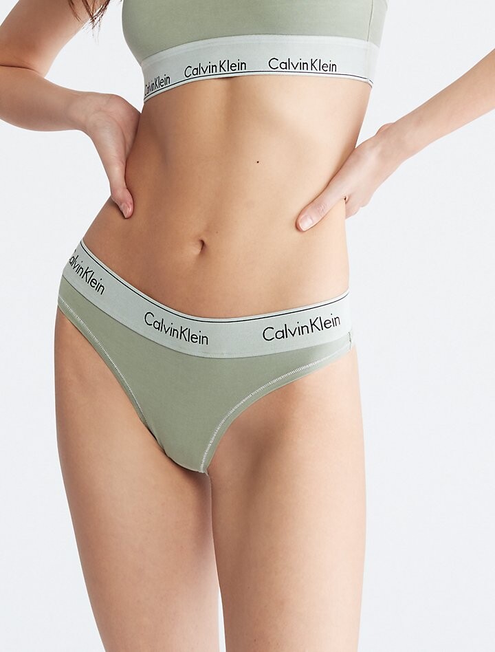 

Трусики Modern Cotton Naturals с минеральной краской Calvin Klein, зеленый