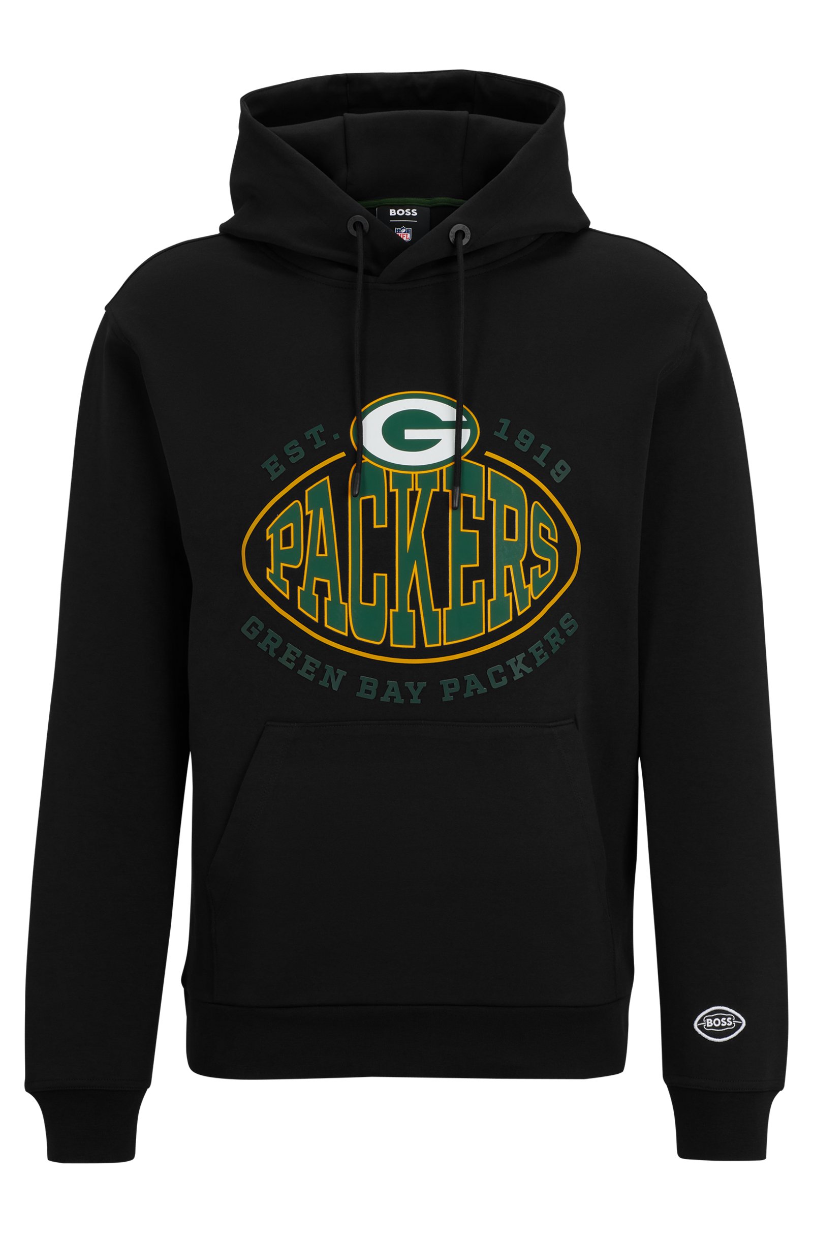 Толстовка Boss X Nfl Cotton-blend With Collaborative Branding, Packers