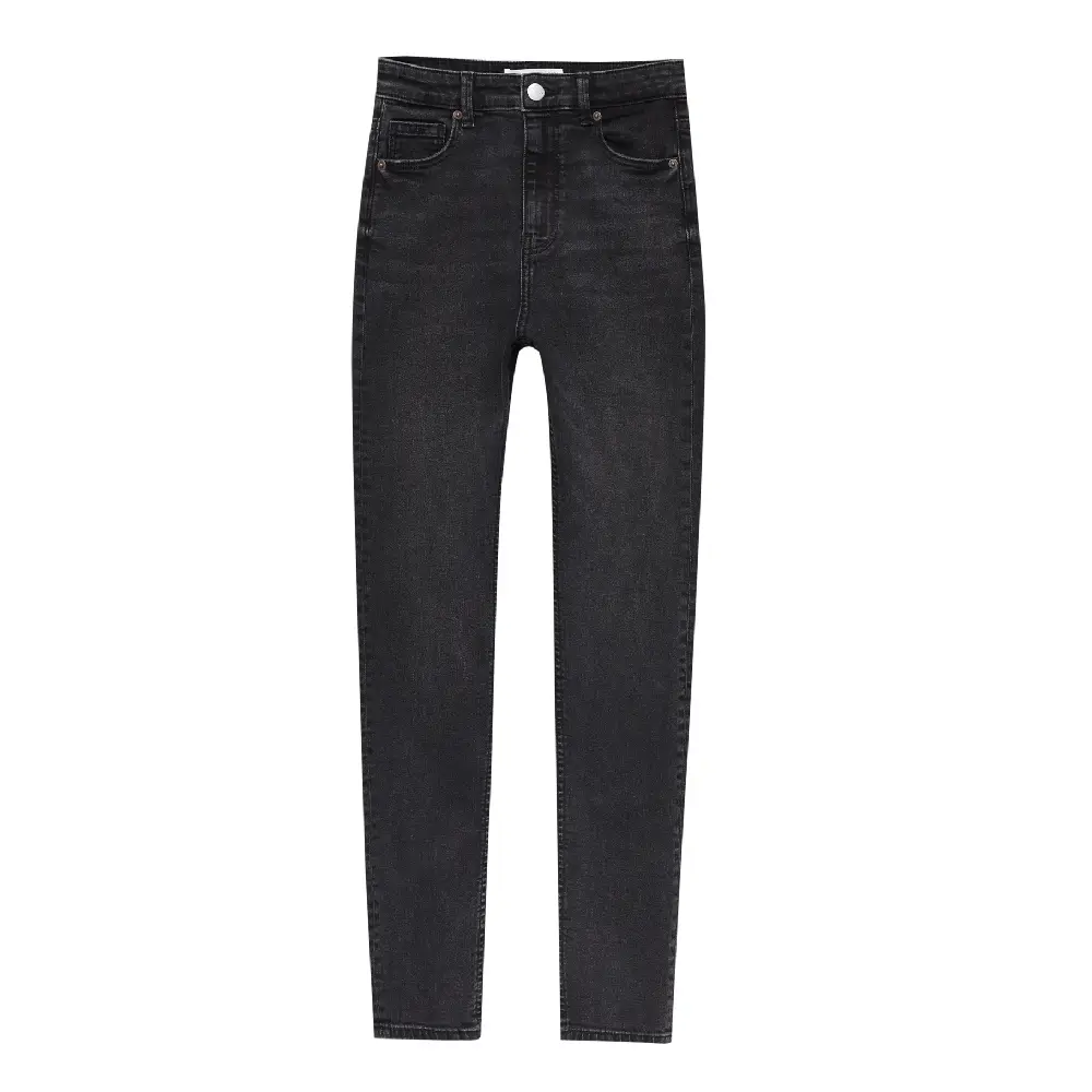 

Джинсы Pull&Bear High Waisted Skinny, серый