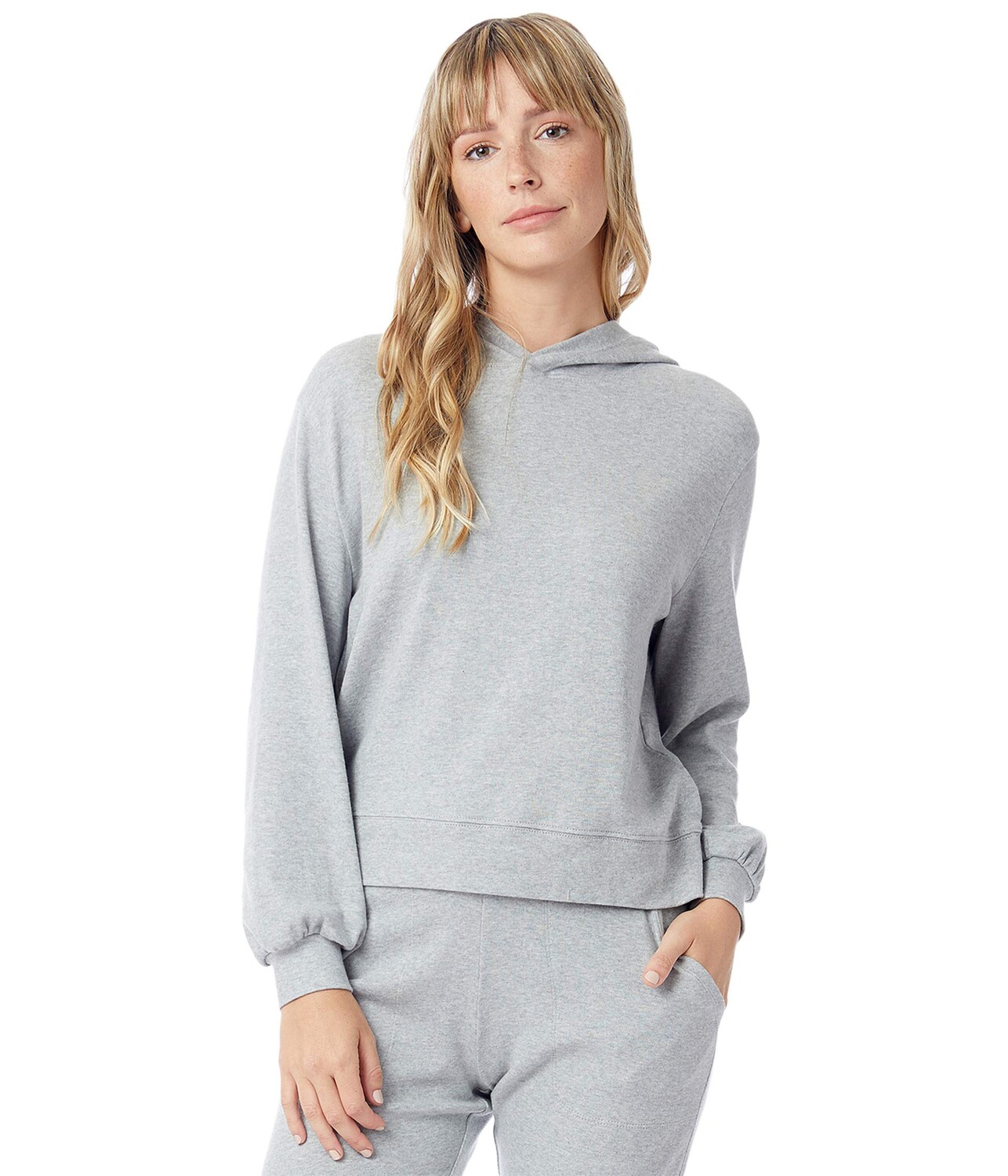 

Худи Alternative, Blair Cotton Modal Interlock Hoodie, Серый