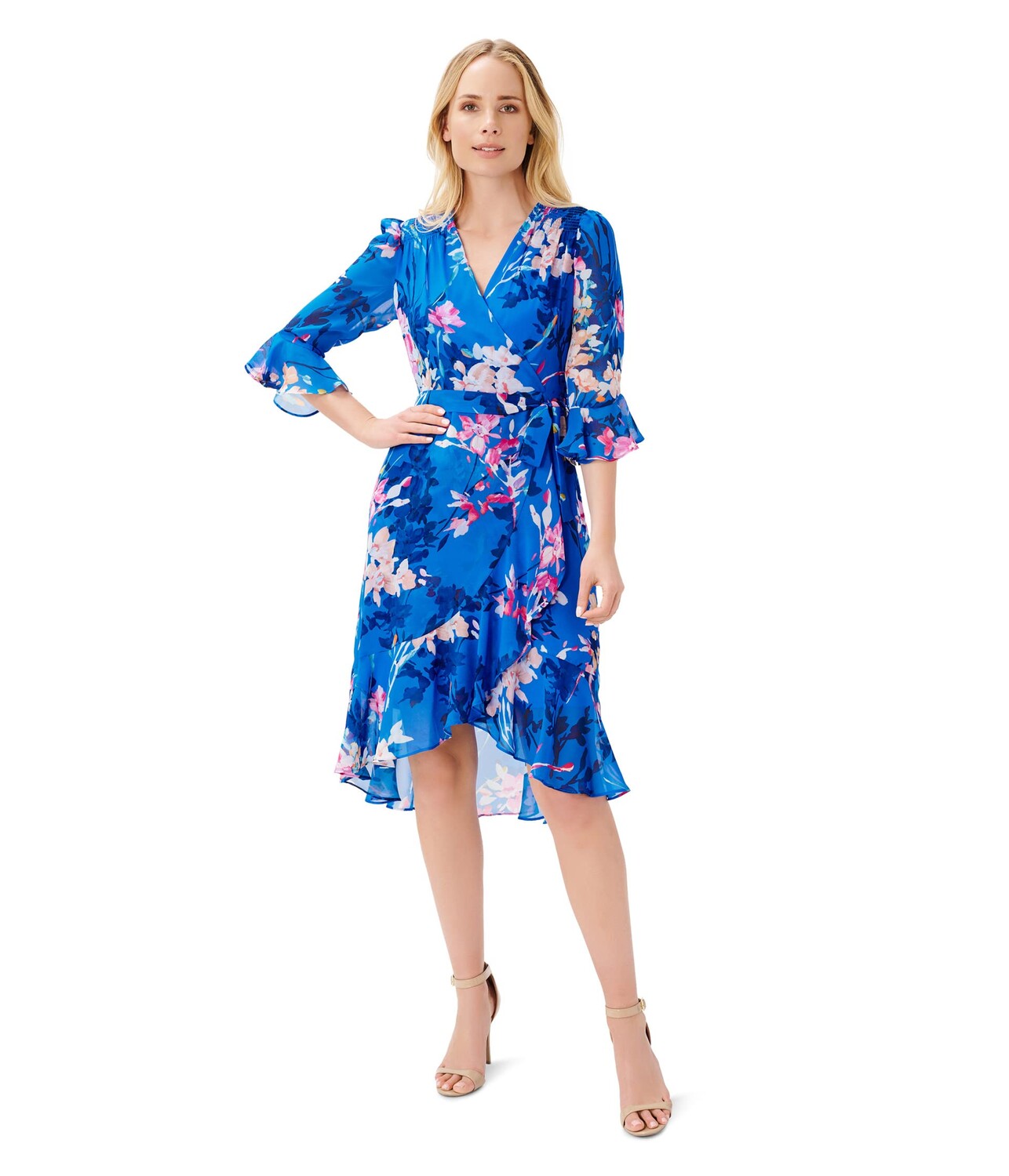 

Платье Adrianna Papell, Printed Floral Chiffon Dress
