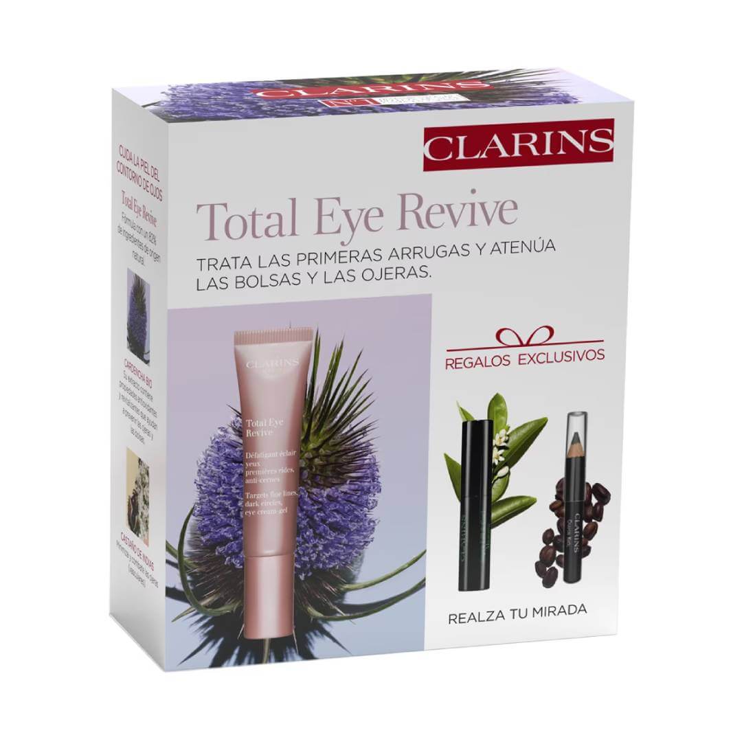 цена Подарочный набор Clarins Total Eye Revive, 3 предмета
