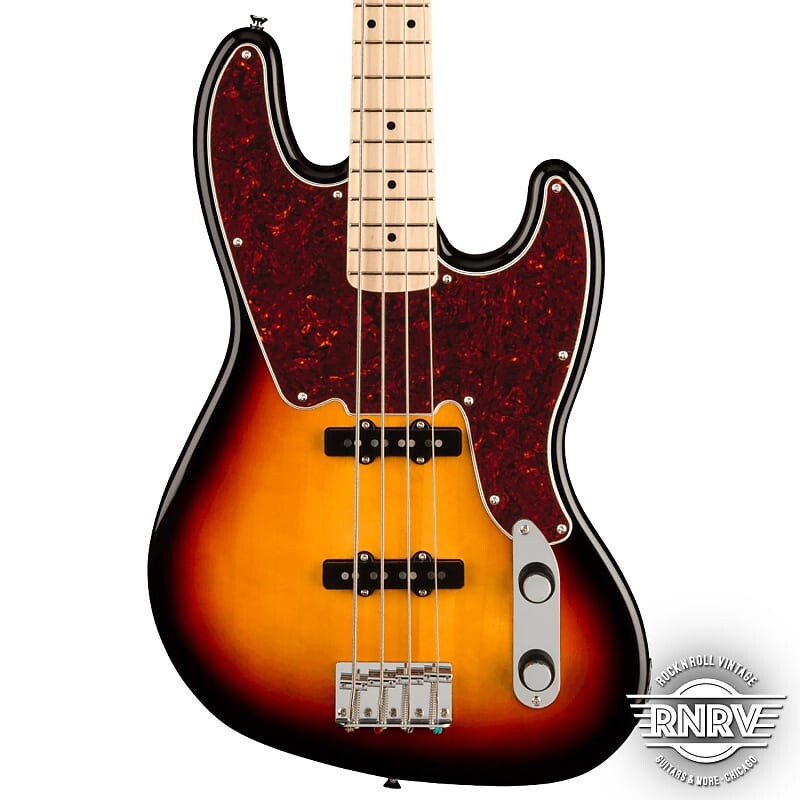 

Fender Squier Paranormal Jazz Bass '54 - 3 цвета Sunburst с черепаховой накладкой