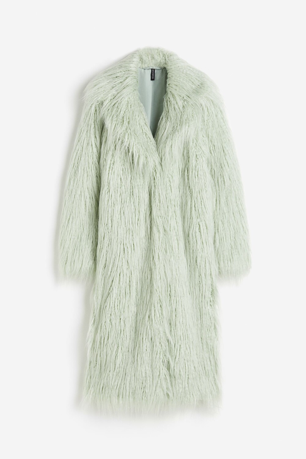 

Пальто H&M Fluffy, светло-зеленый