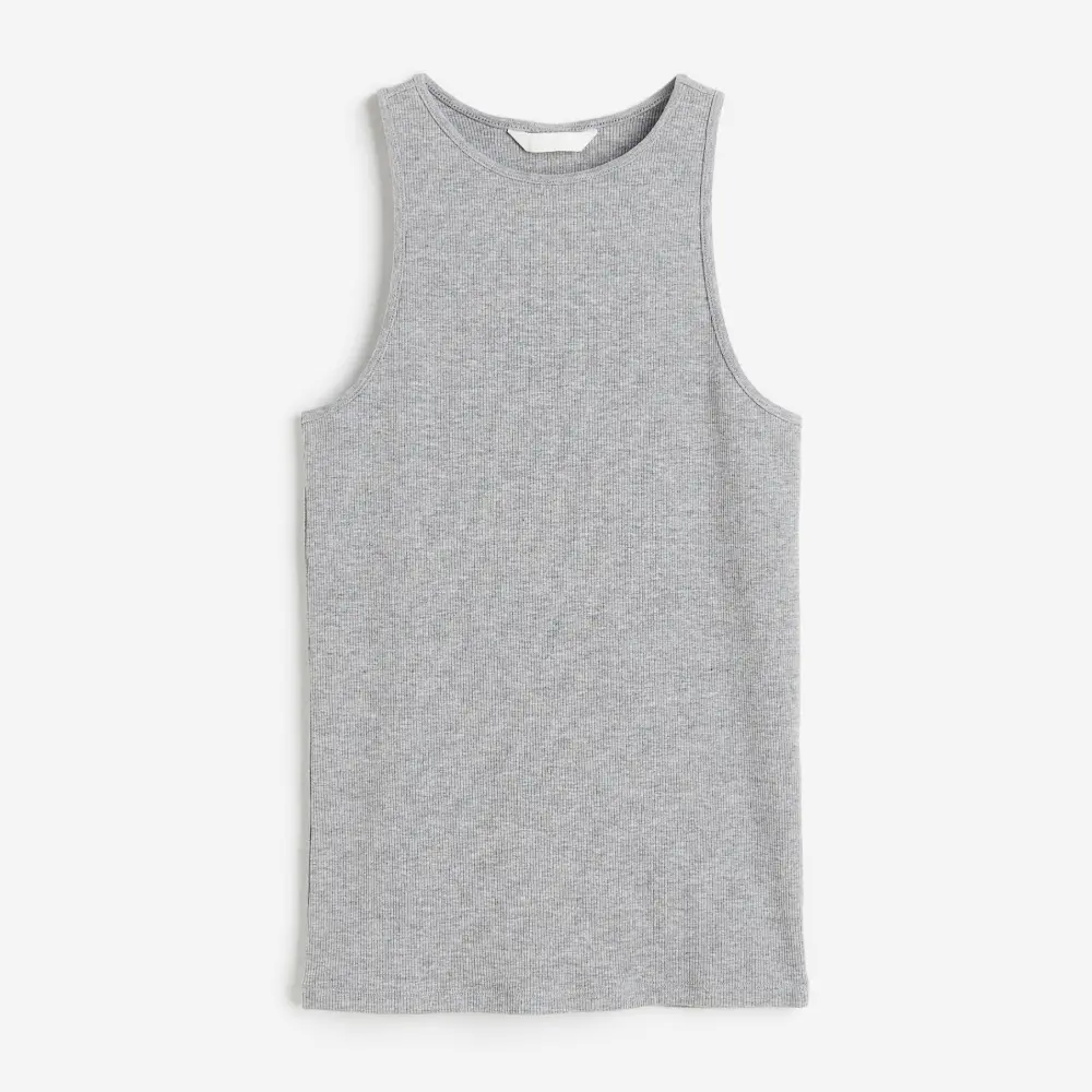 

Топ H&M Ribbed Tank, серый