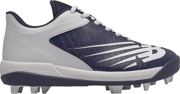 

Бутсы New Balance 4040 v6 Big Kid Wide 'Rubber Molded - Navy White', синий
