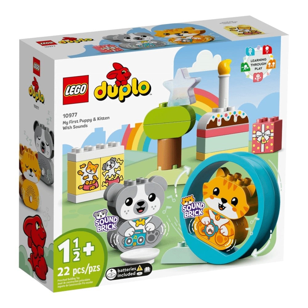 Конструктор LEGO DUPLO 10977 Моя первая собака и котенок - со звуком - фото