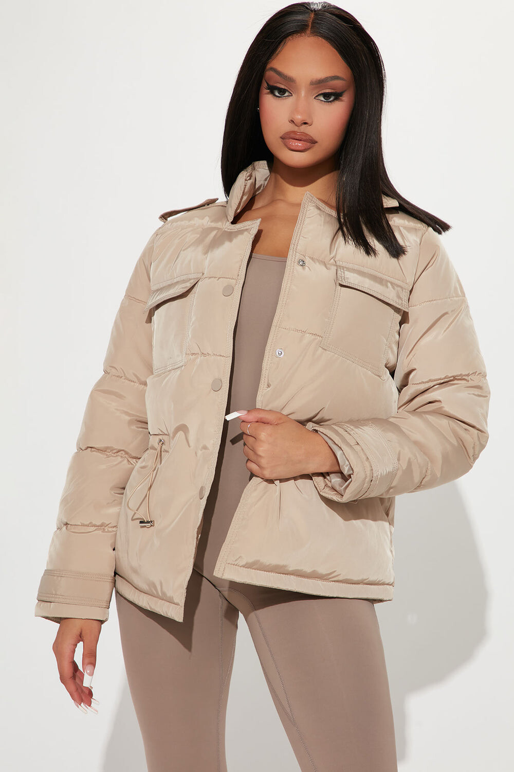 

Куртка Fashion Nova AA40015, серо-коричневый