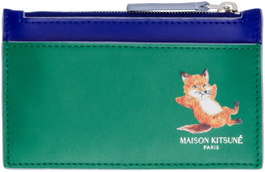 

Зеленая визитница Chillax Fox Maison Kitsuné