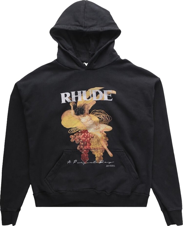

Худи Rhude A Perfect Day Hoodie 'Vintage Black', черный
