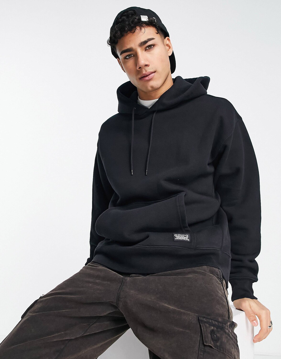 

Черная худи Levi's Skate с небольшим логотипом, Черный