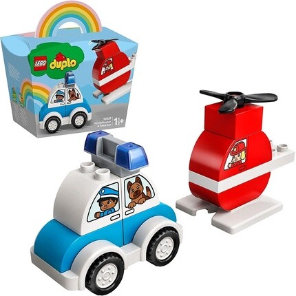 

Конструктор Lego 10957 Duplo мой первый пожарный вертолет и полицейская машина