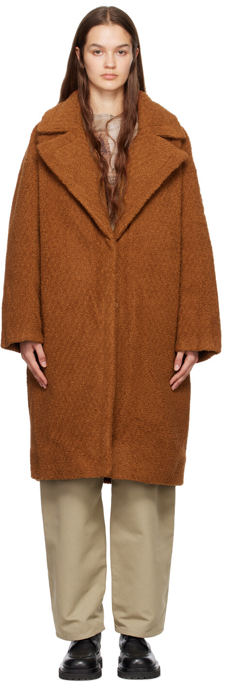 

Коричневый двусторонний пуховик Emme Mackage