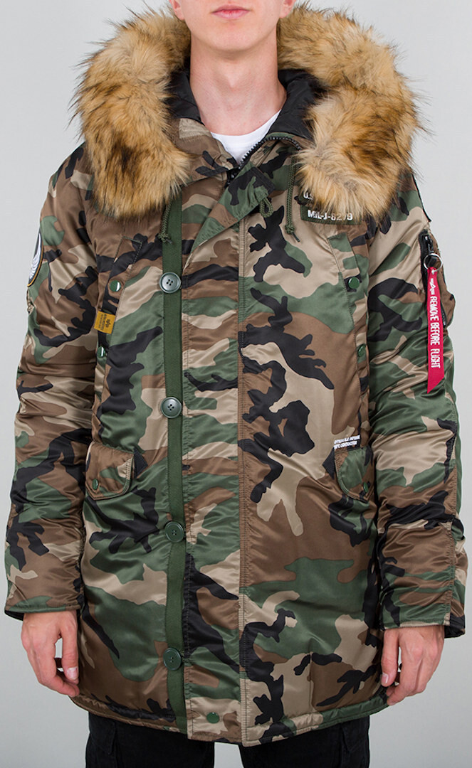 

Куртка Alpha Industries N3B Airborne Camo, камуфляжная