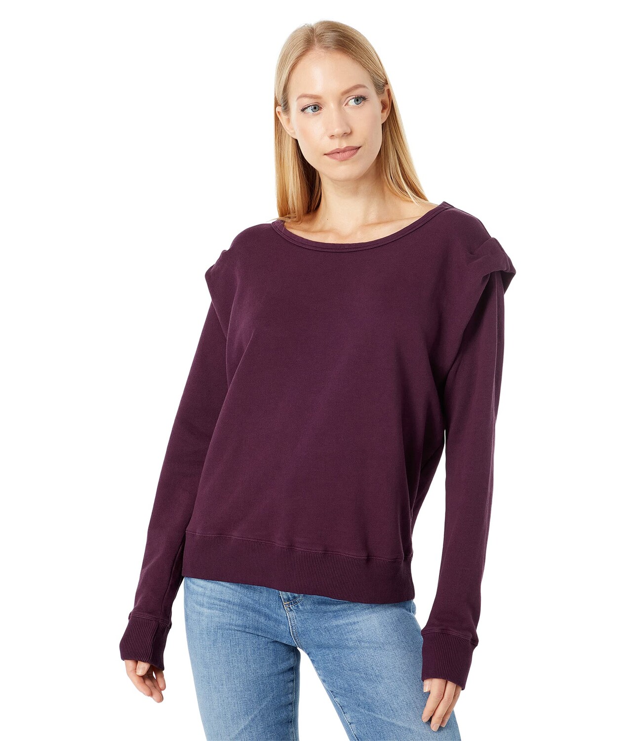 

Толстовка Mod-o-doc, French Terry Long Sleeve Shoulder Pleats Sweatshirt