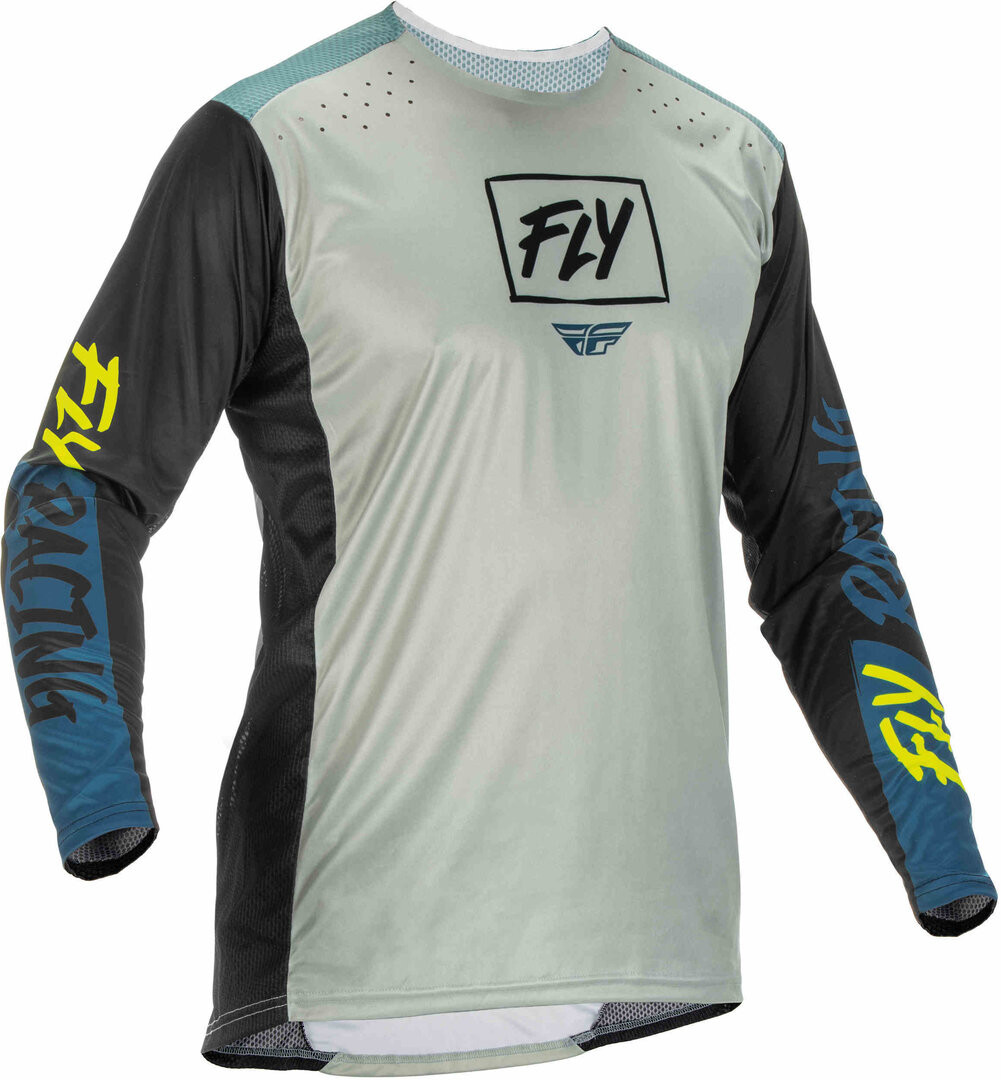 

Джерси Fly Racing Lite мотокросс, серый/синий