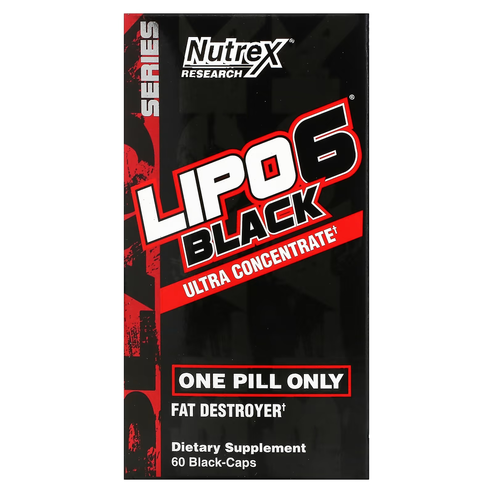 Ультраконцентрат Nutrex Research LIPO-6 Black, 60 капсул nutrex research lipo 6 черный тиролин поддержка для снижения веса 60 капсул