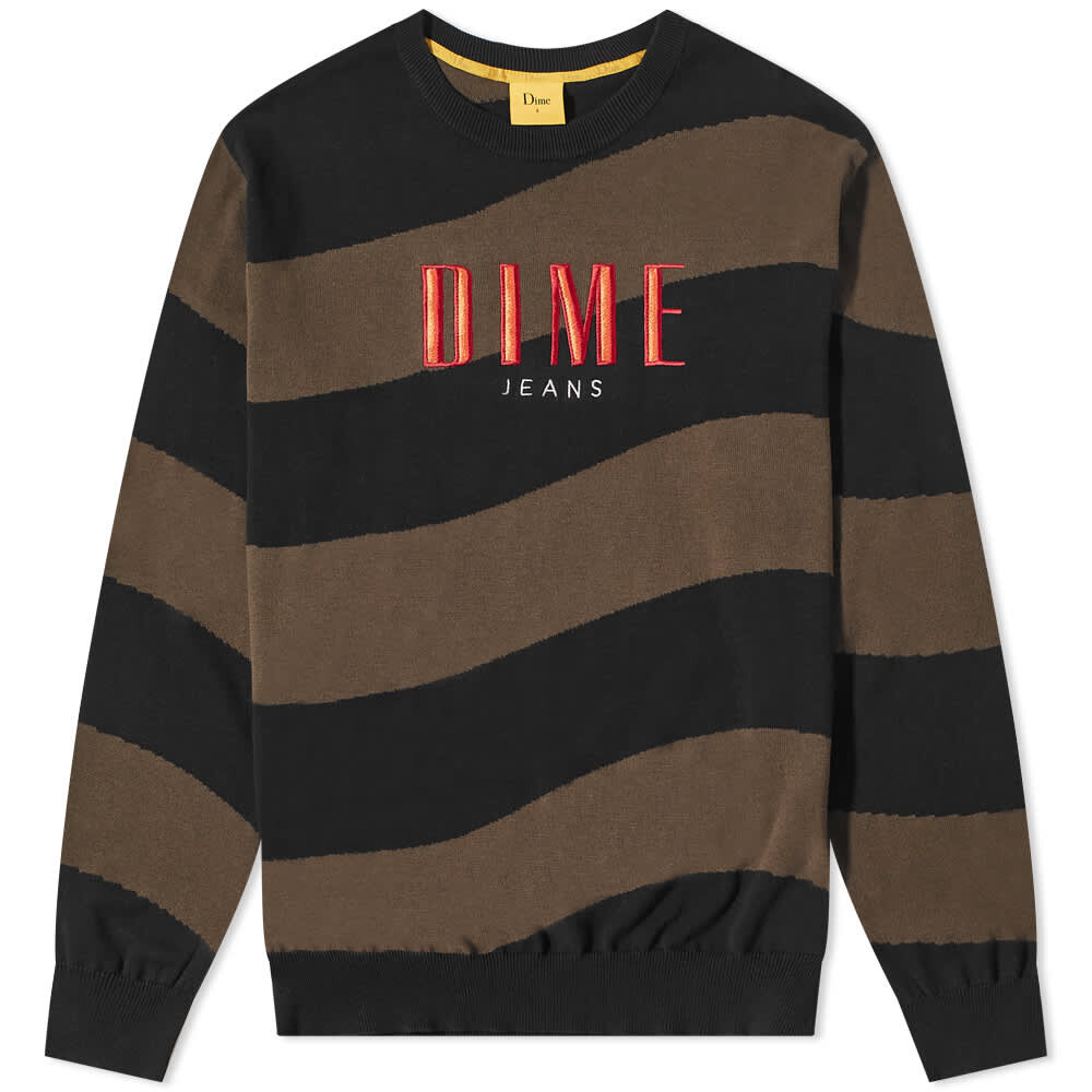 

Джемпер Dime Wave Striped Crew Knit, Черный