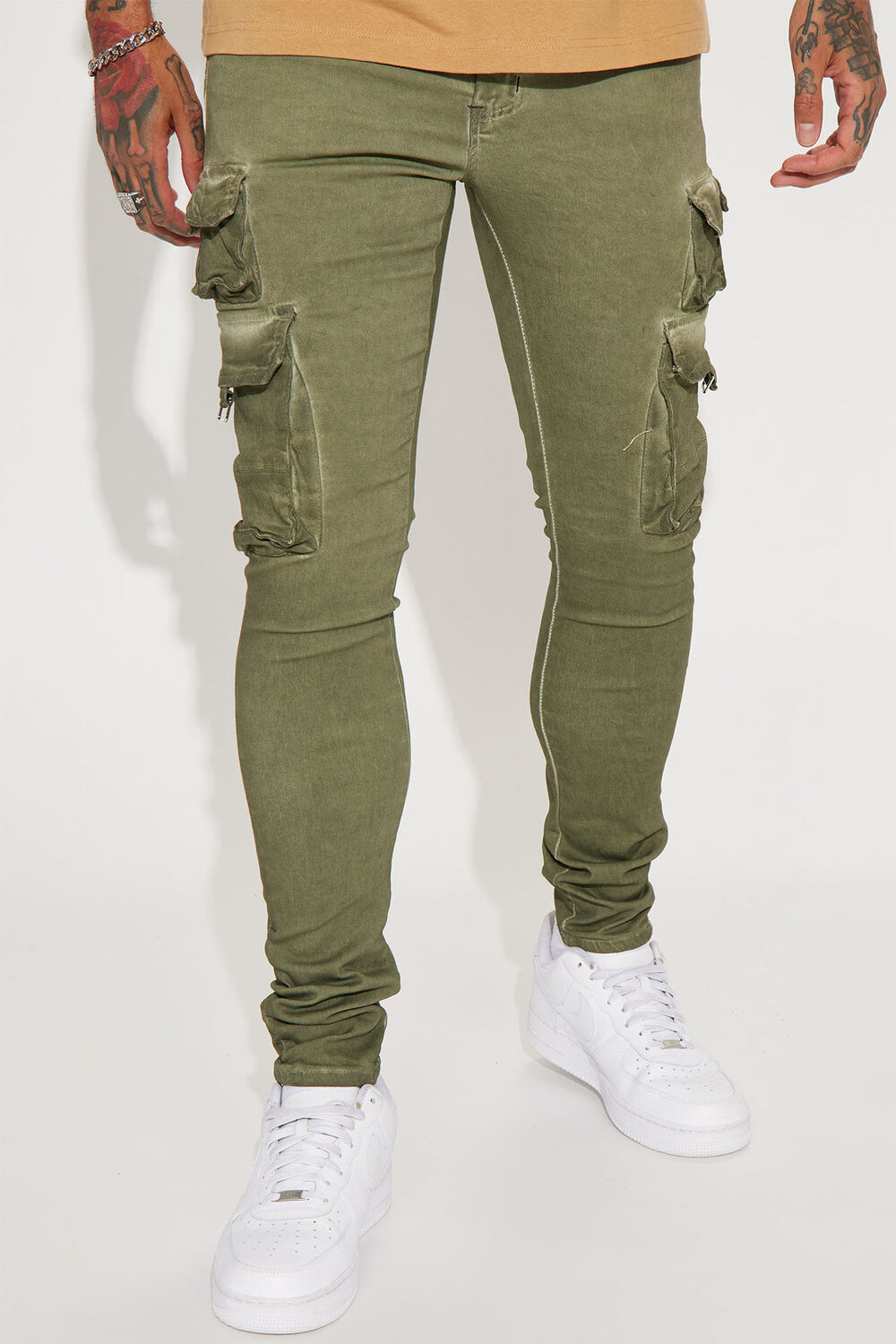 

Джинсы скинни Fashion Nova KARDEN, оливковый