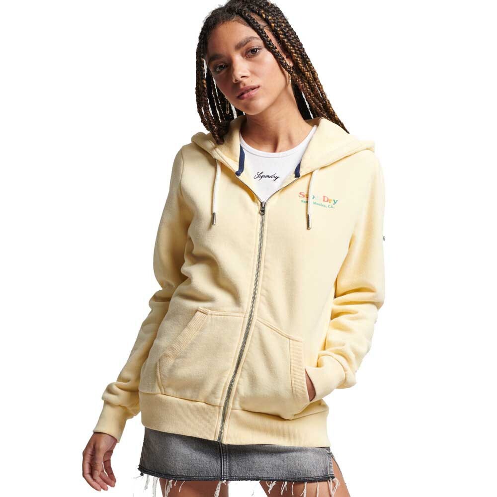

Толстовка Superdry Vintage Rainbow Full Zip, бежевый
