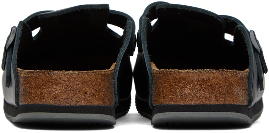 

Черные лоферы Birkenstock Regular Boston Super Grip