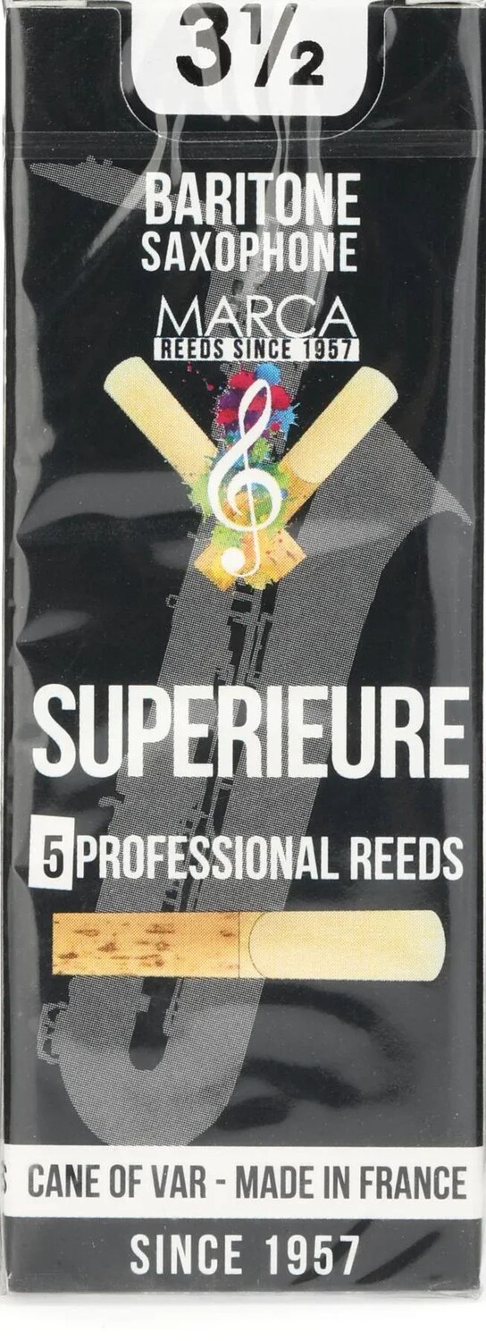 

Трости для баритона-саксофона MARCA MSBSR-3.5 Superieure — 3,5 (5 шт.)