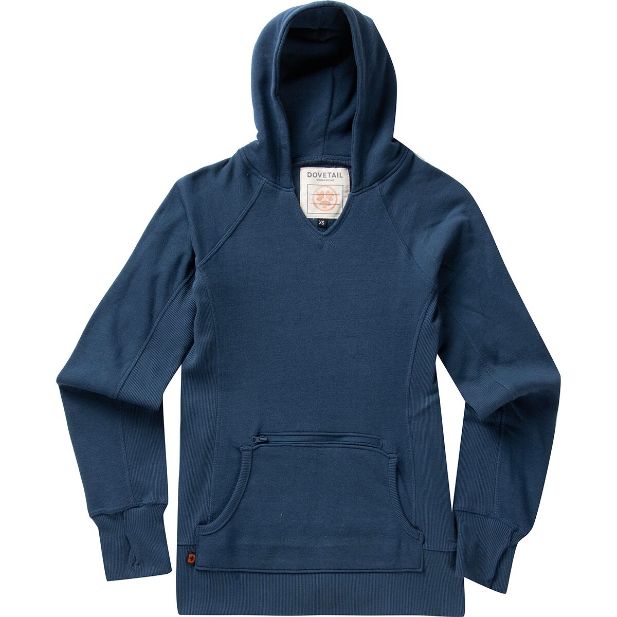 Пуловер с капюшоном «анна» Dovetail Workwear, синий цена и фото