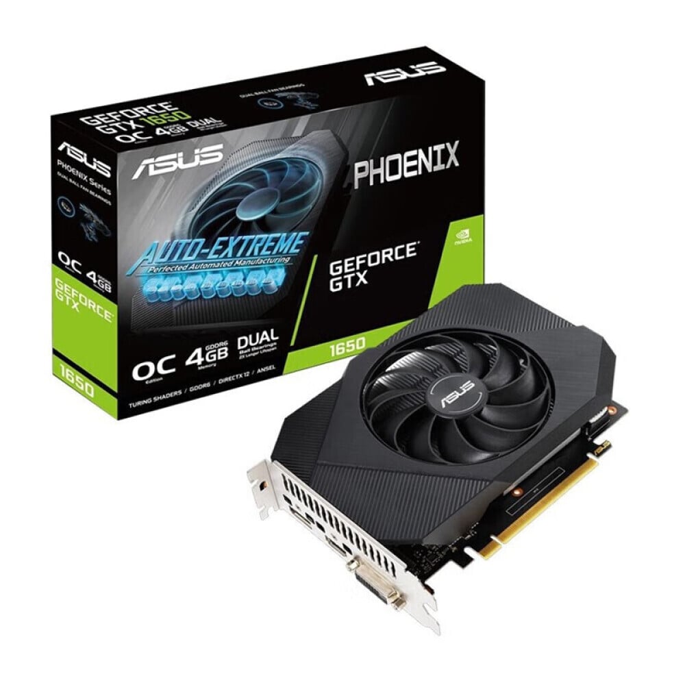 

Видеокарта графическая ASUS Phoenix GeForce GTX 1650 OC GDDR6 4GB для киберспорта