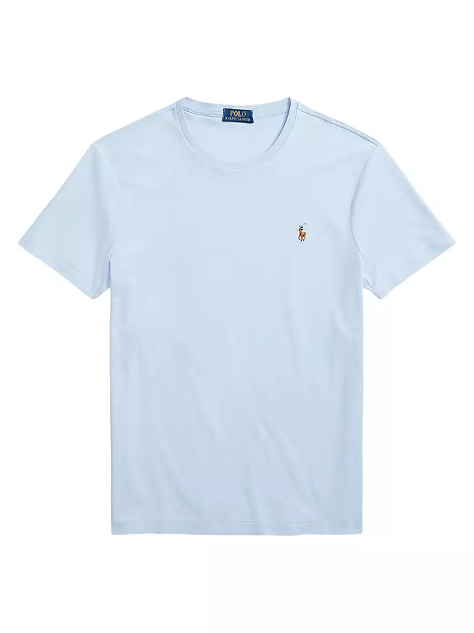 

Хлопковая футболка с круглым вырезом Polo Ralph Lauren, синий