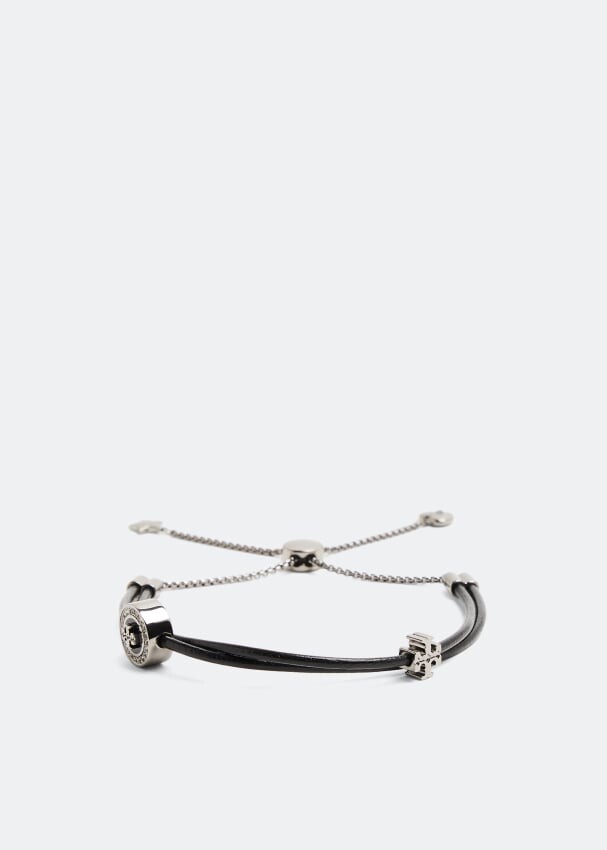 

Браслет TORY BURCH Kira enamel pave slider bracelet, черный