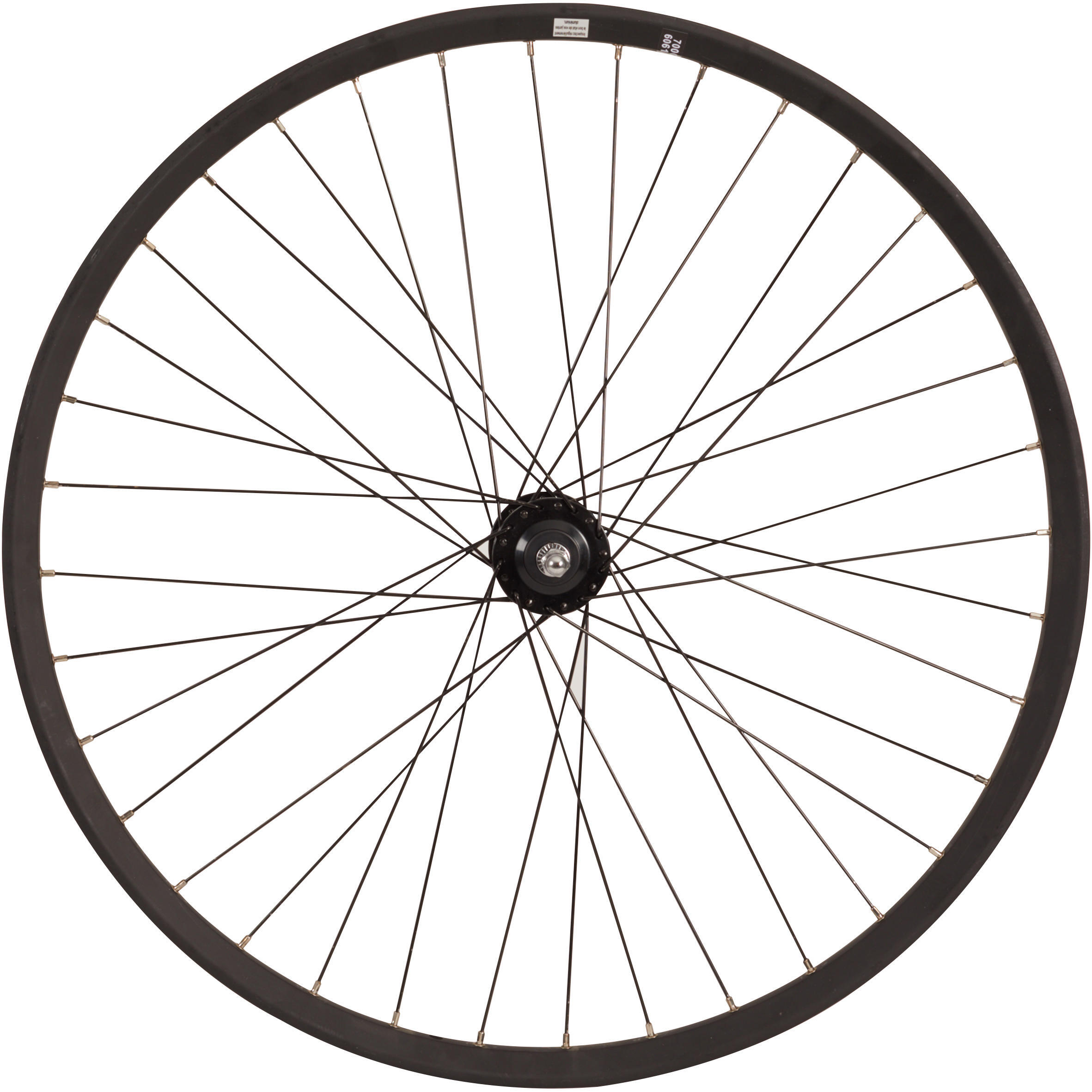цена Переднее колесо городского велосипеда 28-дюймовый дисковый тормоз с двойными стенками (6 отверстий) ELOPS, черный
