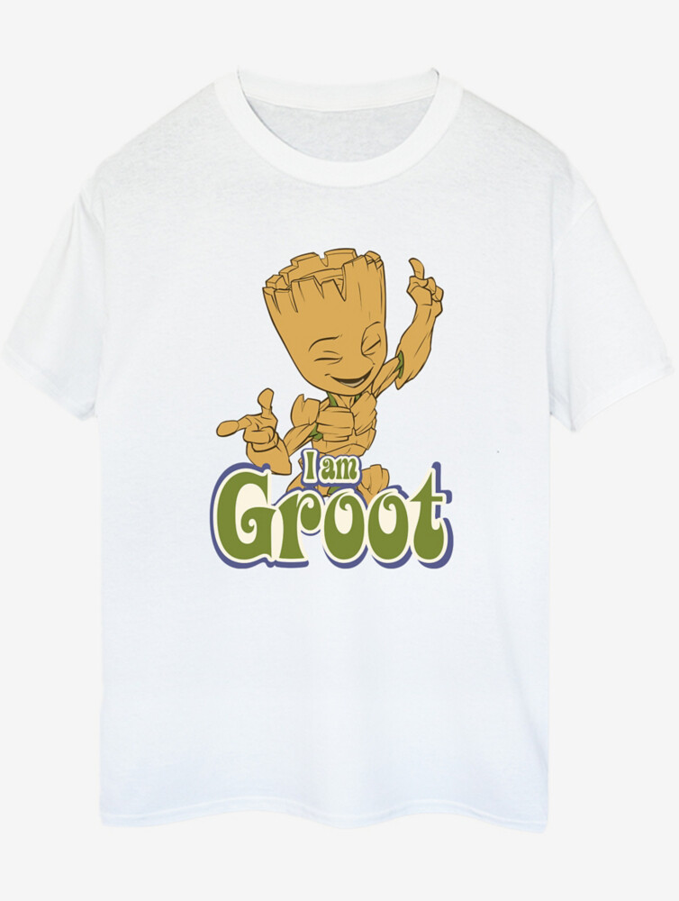 

Белая футболка для взрослых NW2 Guardians of the Galaxy Groot Dance George., белый
