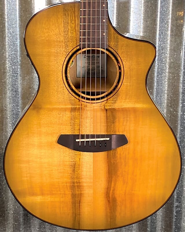 

Breedlove Pursuit Exotic S Concert Sweetgrass CE Myrtlewood Acoustic Electric Guitar #4518 Pursuit Exotic S Concert CE