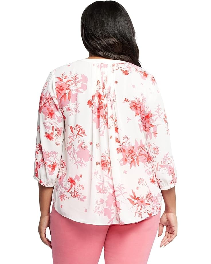 

Блуза NYDJ Plus Size Pintuck Blouse, цвет Bellarose