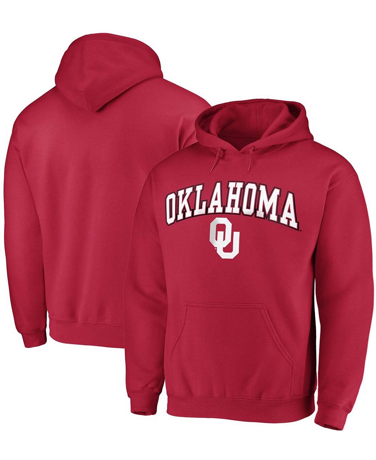 

Мужская толстовка с капюшоном crimson oklahoma sooners campus Fanatics