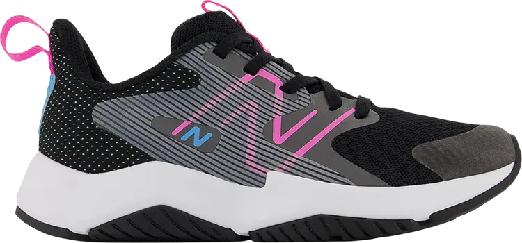 

Кроссовки New Balance Rave Run v2 Little Kid 'Black Vibrant Pink', черный