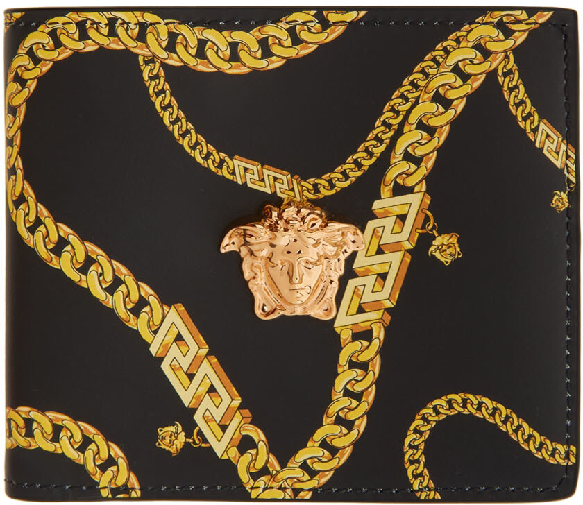 

Черный кошелек с цепочкой 'La Medusa' Versace