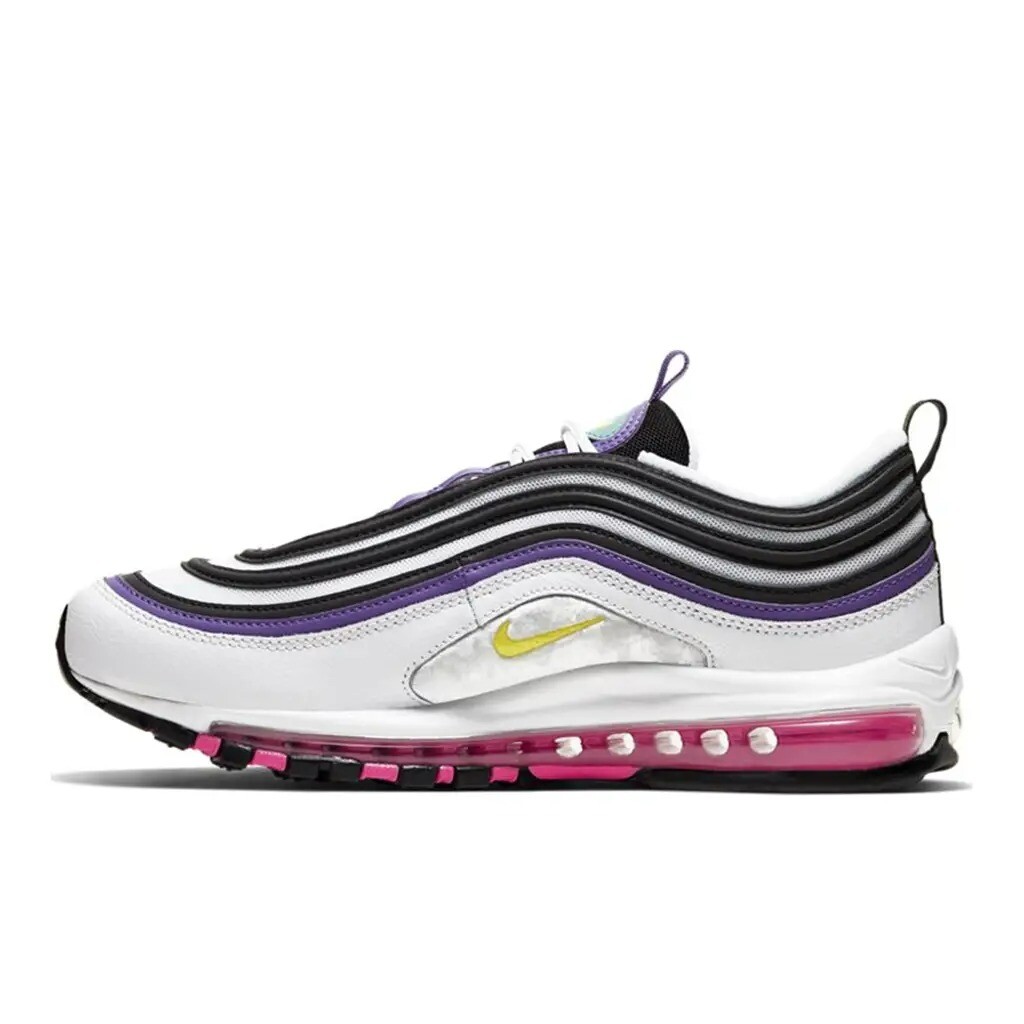 

Кроссовки Nike Air Max 97, белый/желтый/фиолетовый