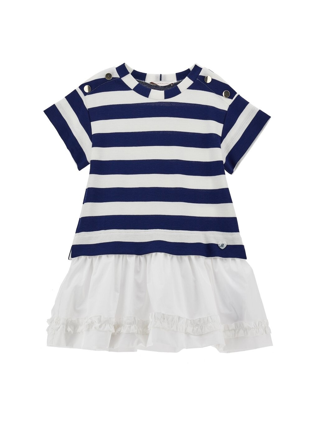 

Платье из джерси ABITO MARINA FREE TIME Monnalisa, цвет white/blue