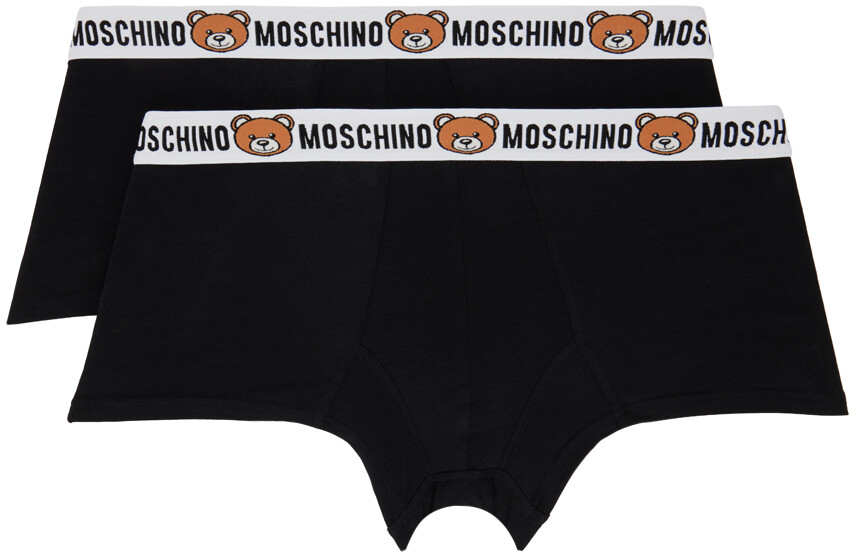 

Черные трусы-боксеры нижнего белья Moschino